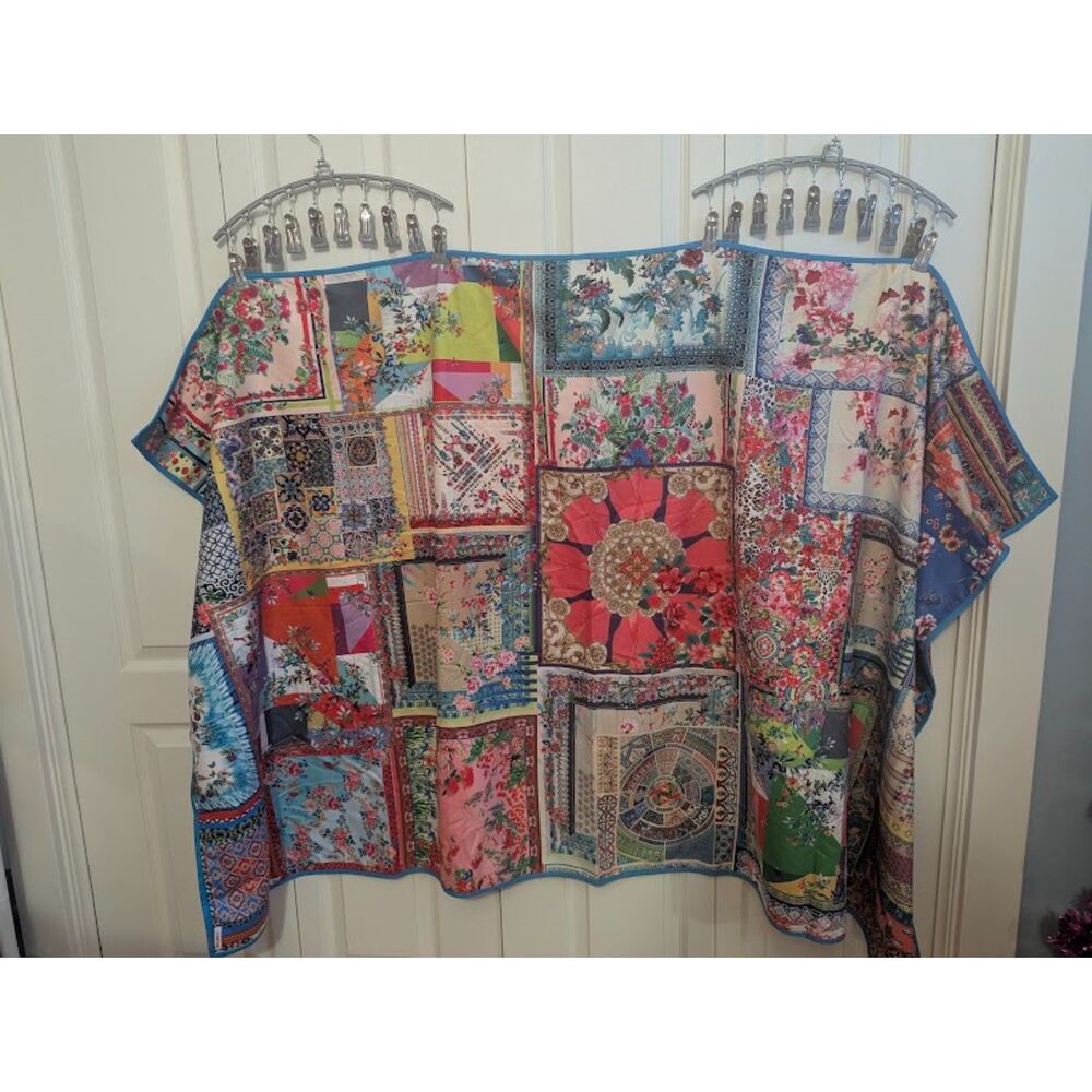 NWOT Johnny Was "Annika" Towel with travel bag Reversible patchwork